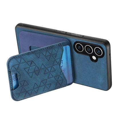 For Samsung Galaxy S23 FE Case Imprinted Pattern Card Holder Kickstand Leather Back Cover
