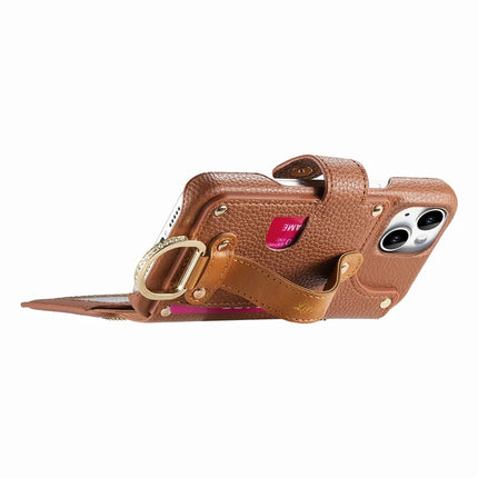 For iPhone 14 Case RFID Blocking Zipper Wallet PU Leather Mobile Cover