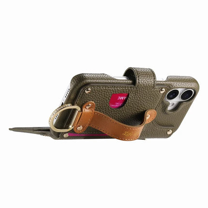 For iPhone 16 Plus Case RFID Blocking Zipper Wallet PU Leather Mobile Cover
