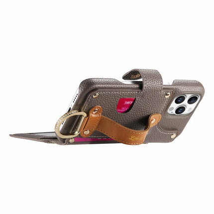 For iPhone 16 Pro Max Case RFID Blocking Zipper Wallet PU Leather Mobile Cover