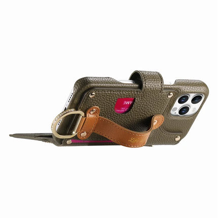 For iPhone 16 Pro Max Case RFID Blocking Zipper Wallet PU Leather Mobile Cover