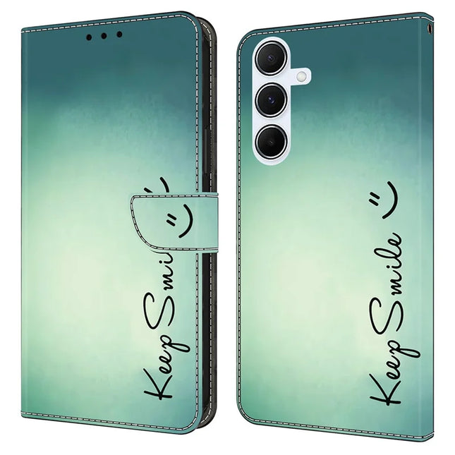For Samsung Galaxy A16 5G  /  4G Case PU Leather Wallet Phone Cover with Stand - Keep Smile