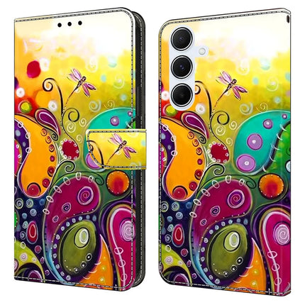For Samsung Galaxy A16 5G  /  4G Case PU Leather Wallet Phone Cover with Stand - Colorful Flower