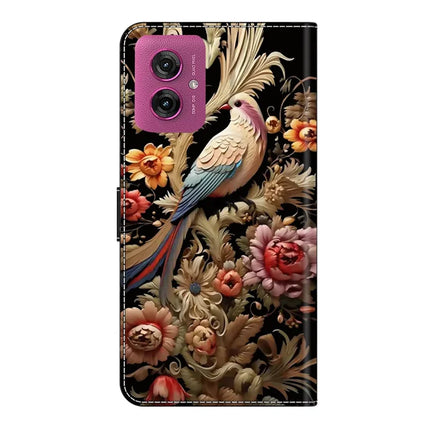 For Motorola Moto G55 5G Case PU Leather Wallet Phone Cover with Stand