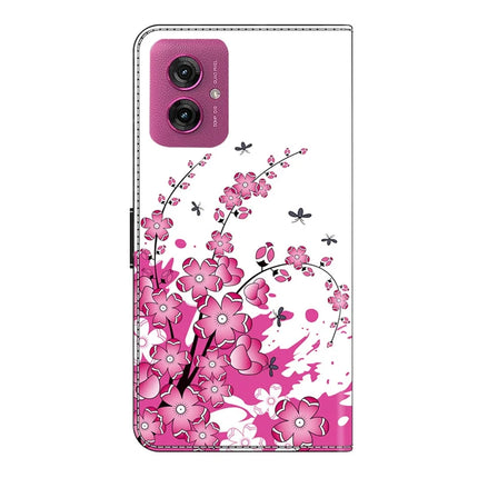 For Motorola Moto G55 5G Case PU Leather Wallet Phone Cover with Stand