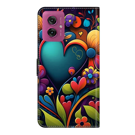 For Motorola Moto G55 5G Case PU Leather Wallet Phone Cover with Stand
