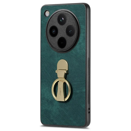 CASENEO D22 For Oppo Find X8 5G Case Folding Kickstand Retro Leather Back Cover - Green