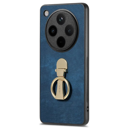 CASENEO D22 For Oppo Find X8 5G Case Folding Kickstand Retro Leather Back Cover - Blue