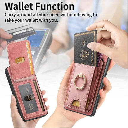 For Oppo Find X8 5G Case with Detachable Card Holder Kickstand Leather Back Cover