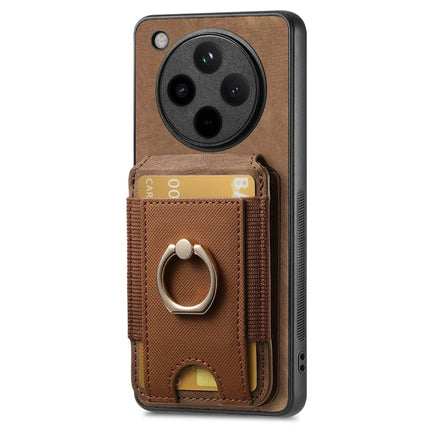 For Oppo Find X8 5G Case with Detachable Card Holder Kickstand Leather Back Cover