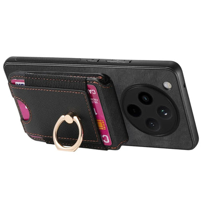 For Oppo Find X8 5G Case with Detachable Card Holder Kickstand Leather Back Cover