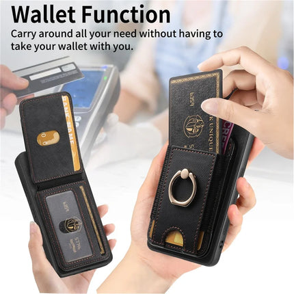 For Oppo Find X8 5G Case with Detachable Card Holder Kickstand Leather Back Cover