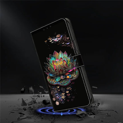 For Samsung Galaxy A36 5G / A56 5G Case Pattern Printed Protective Cover TPU+PU Leather Flip Phone Case
