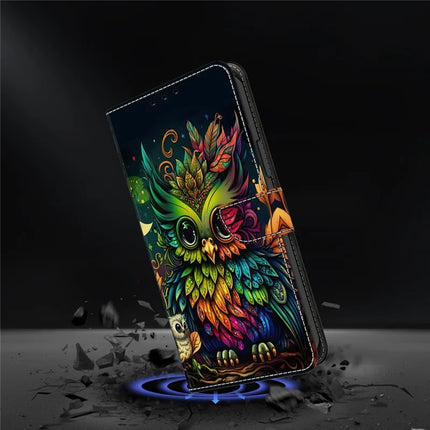 For Samsung Galaxy A36 5G / A56 5G Case Pattern Printed Protective Cover TPU+PU Leather Flip Phone Case