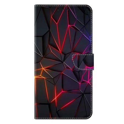 For Google Pixel 9a Case Pattern Printed Protective Cover TPU+PU Leather Flip Phone Case