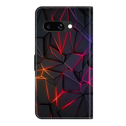 For Google Pixel 9a Case Pattern Printed Protective Cover TPU+PU Leather Flip Phone Case