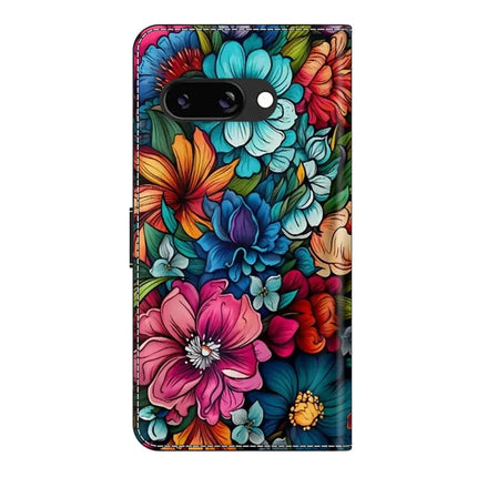 For Google Pixel 9a Case Pattern Printed Protective Cover TPU+PU Leather Flip Phone Case