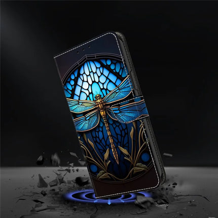 For Google Pixel 9a Case Pattern Printed Protective Cover TPU+PU Leather Flip Phone Case