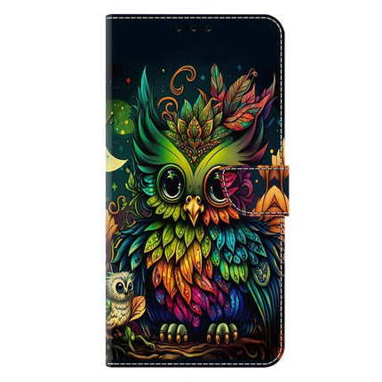 For Google Pixel 9a Case Pattern Printed Protective Cover TPU+PU Leather Flip Phone Case