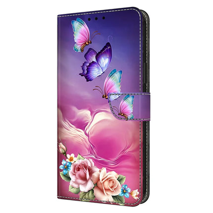 For Google Pixel 9a Case Pattern Printed Protective Cover TPU+PU Leather Flip Phone Case