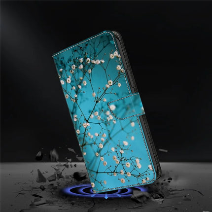 For Google Pixel 9a Case Pattern Printed Protective Cover TPU+PU Leather Flip Phone Case