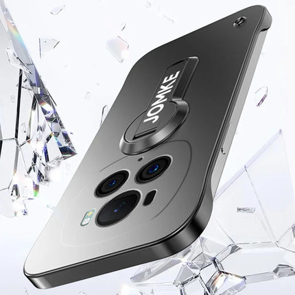 For Honor Magic6 5G Case Hard PC Frameless Baking Paint Kickstand Phone Cover
