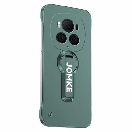 For Honor Magic6 5G Case Hard PC Frameless Baking Paint Kickstand Phone Cover - Green