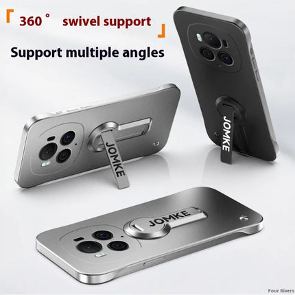 For Honor Magic6 Pro 5G Case Hard PC Frameless Baking Paint Kickstand Phone Cover