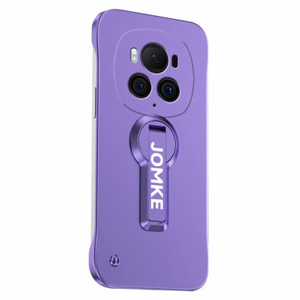 For Honor Magic6 Pro 5G Case Hard PC Frameless Baking Paint Kickstand Phone Cover - Purple