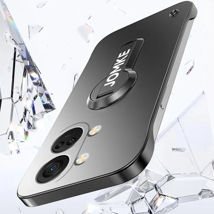 For OnePlus Ace 2V / Nord 3 5G Case Hard PC Frameless Baking Paint Kickstand Phone Cover