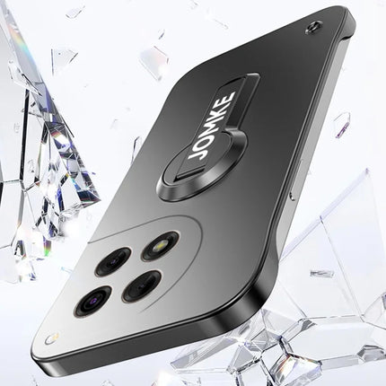 For OnePlus Ace 3 5G / 12R 5G Case Hard PC Frameless Baking Paint Kickstand Phone Cover