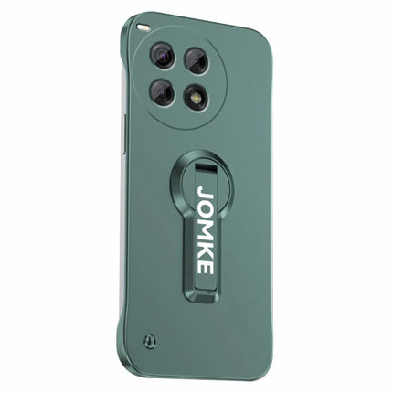 For OnePlus Ace 3 Pro 5G Case Hard PC Frameless Baking Paint Kickstand Phone Cover - Green
