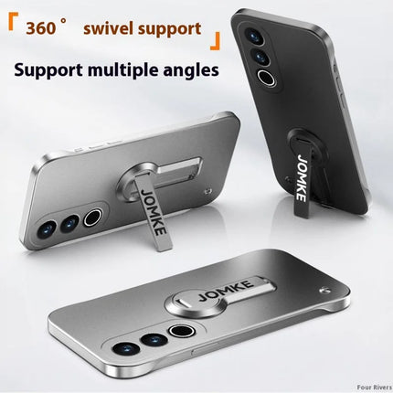 For OnePlus Ace 3V 5G Case Hard PC Frameless Baking Paint Kickstand Phone Cover
