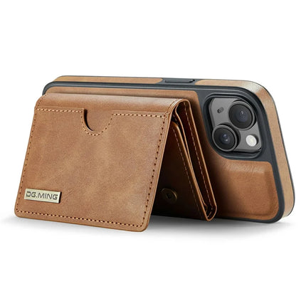 DG.MING M6 Series For iPhone 13 Case Magnetic Wallet PU+PC+TPU Phone Cover