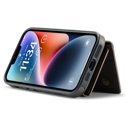 DG.MING M6 Series For iPhone 13 Case Magnetic Wallet PU+PC+TPU Phone Cover