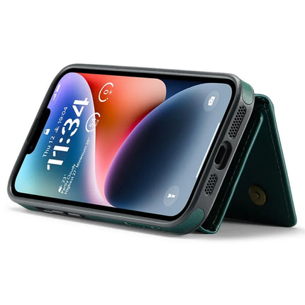 DG.MING M6 Series For iPhone 13 Case Magnetic Wallet PU+PC+TPU Phone Cover