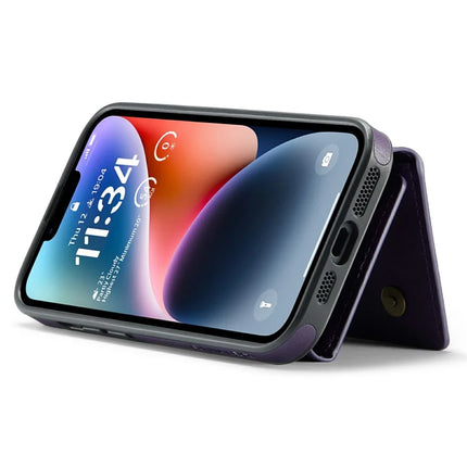 DG.MING M6 Series For iPhone 13 Case Magnetic Wallet PU+PC+TPU Phone Cover