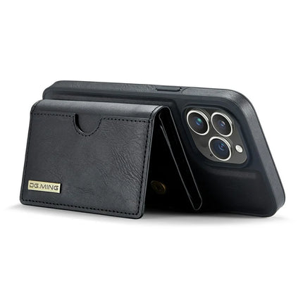 DG.MING M6 Series For iPhone 13 Pro Max Case Magnetic Wallet PU+PC+TPU Phone Cover