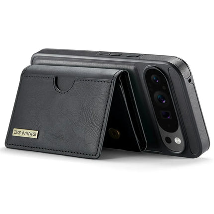 DG.MING M6 Series For Google Pixel 9 Pro XL Case Magnetic Wallet PU+PC+TPU Phone Cover