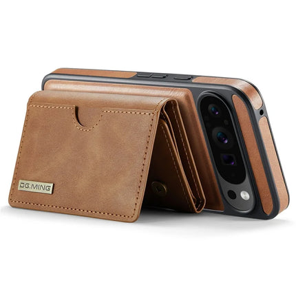 DG.MING M6 Series For Google Pixel 9 Pro XL Case Magnetic Wallet PU+PC+TPU Phone Cover