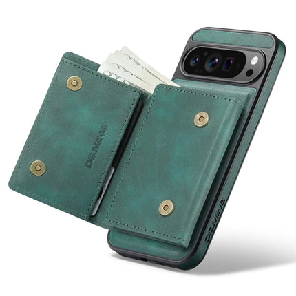 DG.MING M6 Series For Google Pixel 9 Pro XL Case Magnetic Wallet PU+PC+TPU Phone Cover