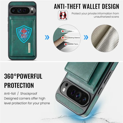 DG.MING M6 Series For Google Pixel 9 Pro XL Case Magnetic Wallet PU+PC+TPU Phone Cover