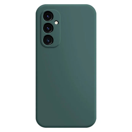 For Samsung Galaxy A26 5G TPU Case Straight Edge Protection Phone Cover - Blackish Green