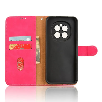 For Honor Magic7 5G Leather Case Skin-Feel Anti-Drop Wallet Flip Phone Cover