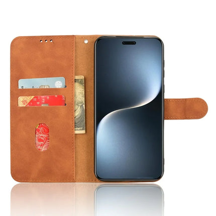 For Honor Magic7 Pro 5G Leather Case Skin-Feel Anti-Drop Wallet Flip Phone Cover