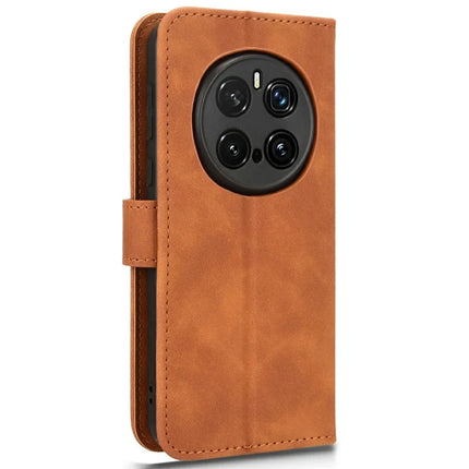 For Honor Magic7 Pro 5G Leather Case Skin-Feel Anti-Drop Wallet Flip Phone Cover