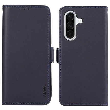 ABEEL For Samsung Galaxy A36 5G Case Leather Phone Cover with RFID Blocking Wallet - Blue