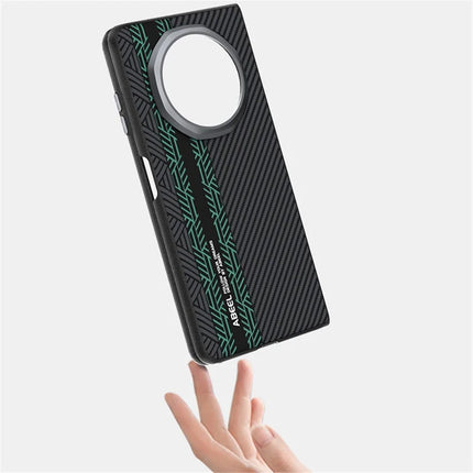 ABEEL For Honor Magic V3 5G Case PC + TPU + Aluminum Alloy + PU Leather Phone Cover Compatible with MagSafe