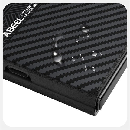 ABEEL For Honor Magic V3 5G Case PC + TPU + Aluminum Alloy + PU Leather Phone Cover Compatible with MagSafe