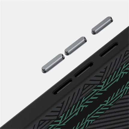 ABEEL For Google Pixel 9a Case PC + TPU + Aluminum Alloy + PU Leather Phone Cover Compatible with MagSafe